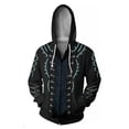 thumbnail image 2 of Devil May Cry 5 Vergil Hoodie Sweatshirt Cosplay Jacket Casual Zipper Coat, 2 of 4