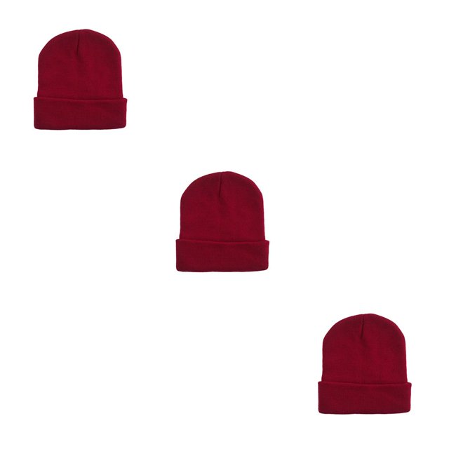 Minnieouse Beanie Caps Cuffed Knitted Uisex Hat Warmer Protection Skullies Headwear Brimless Accesorios para el cabello Invierno deep red Type1 NO1 Minnieouse CBP300261