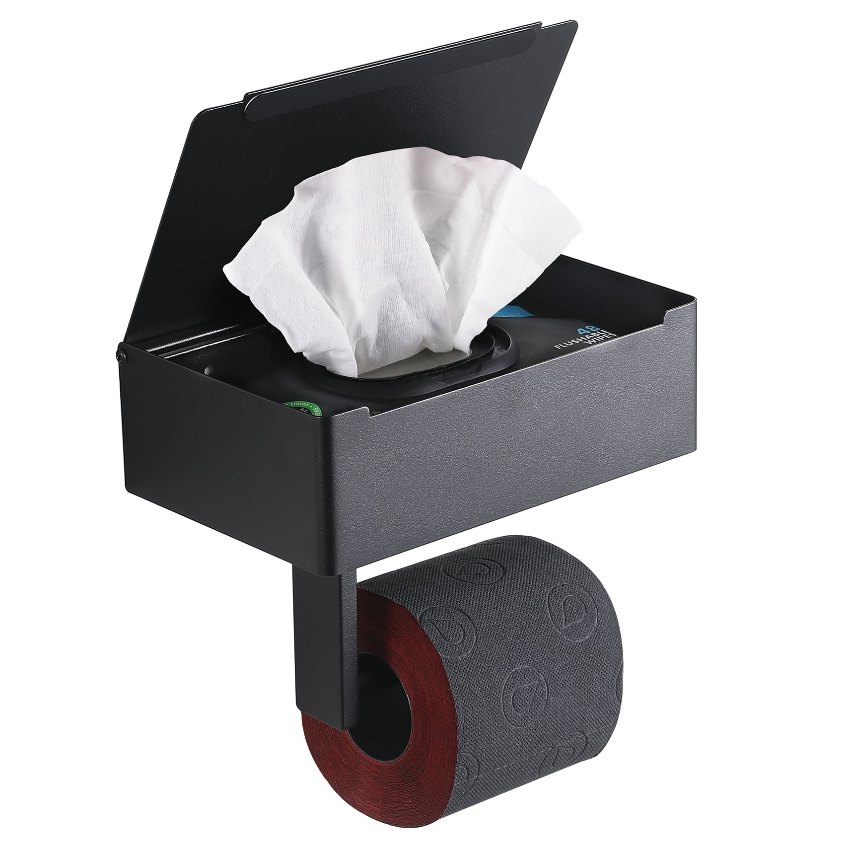 Lefree Toilet Paper Holder for Bathroom with Shelf Large Rolls
