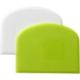 thumbnail image 2 of Pack of 2 Dough Scrapers, Dough Scraper, Professional Dough Scraper, Flexible Bowl Scraper, Dough Cutter, Dough Bread Cutter for Baking for Bread, Cream, Butter, Green, 2 of 5
