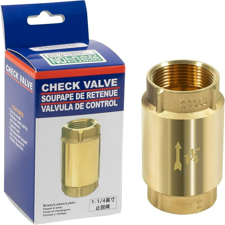 PVC Check valve 1” LD Thread Ends NPT - Conseil scolaire