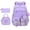 Purple #009, variant on Girls Backpack for School with Lunch Box & Pencil Case Set, 18.5 Inch Waterproof Cute Bow Girls Bookbag for Kids, Teens, Elementary Middle High College School Student (Blue)