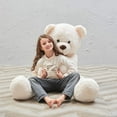 thumbnail image 2 of Oso de peluche gigante de 31,5" (blanco) para novia o niños, 2 of 5