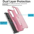 thumbnail image 5 of For Samsung Galaxy S24 FE 5G Case ,2 in1 Sturdy Phone Case for Galaxy S24 FE 5G 6.7 inch ,Takfox Shockproof Protection Heavy Duty Armor Hard Plastic & Rubber Rugged Full Body Bumper Case Cover,Pink, 5 of 8