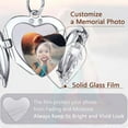 thumbnail image 3 of Heart Angel Wing Photo Frame Pendant Necklace - Memorial Jewelry to Keep Loved Ones Close, 19.6 Inch Chain, 3 of 8