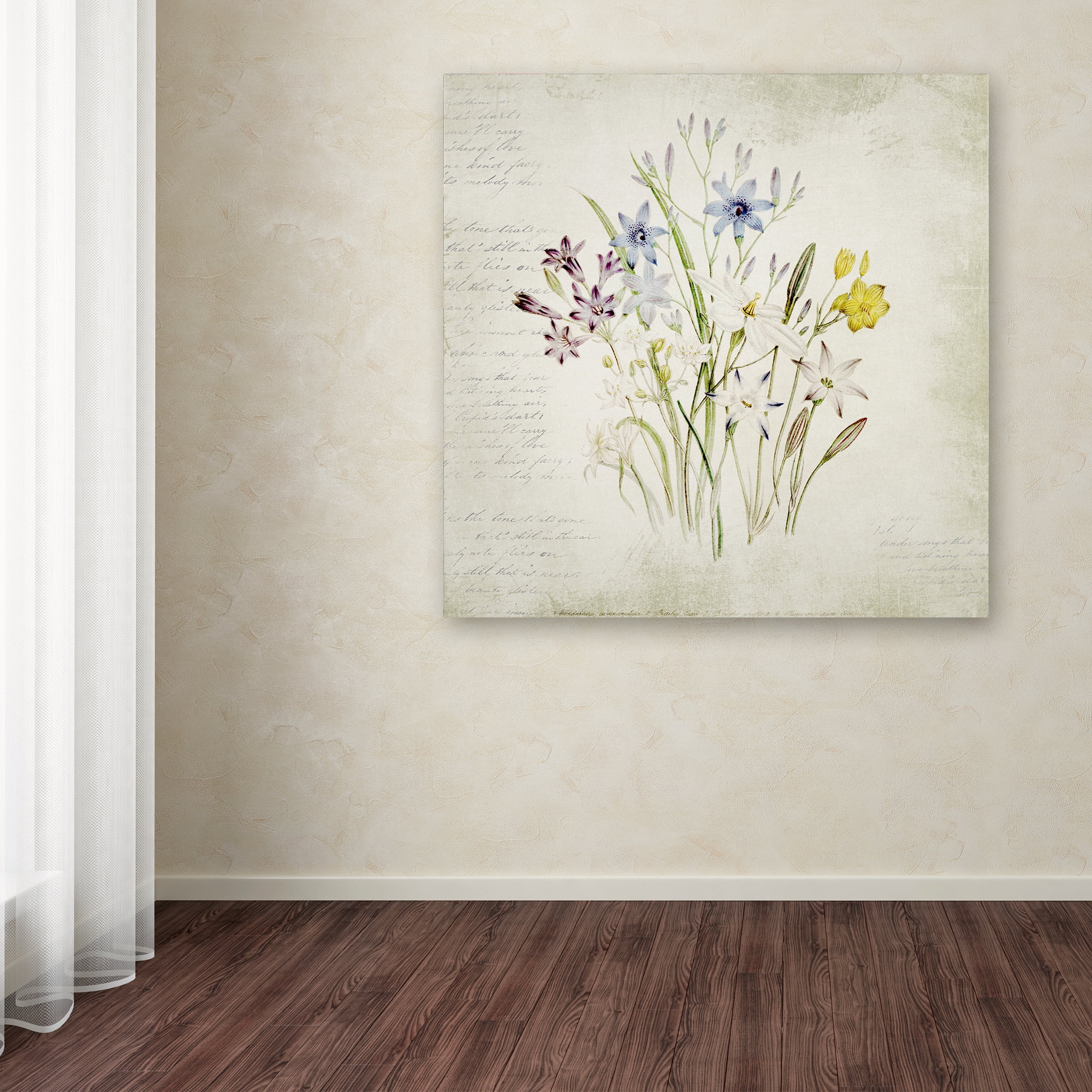 Trademark Fine Art 'Wild Flowers Three' Canvas Art by Marcee Duggar