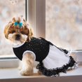 thumbnail image 3 of Vestido de princesa para perro, vestido de tutú de tul, falda de cachorro, vestido de novia de encaje con ropa de lazo para perros pequeños y medianos, fiestas de Navidad de Halloween (S), 3 of 5