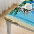 thumbnail image 5 of WYYP Palm Tree Square Fitted Tablecloth 100% Polyester Fiber 40*40, 5 of 8