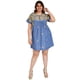 thumbnail image 5 of Vestido corto Tallas Extras PESHLI 78131 Beige C azul 42, 5 of 6