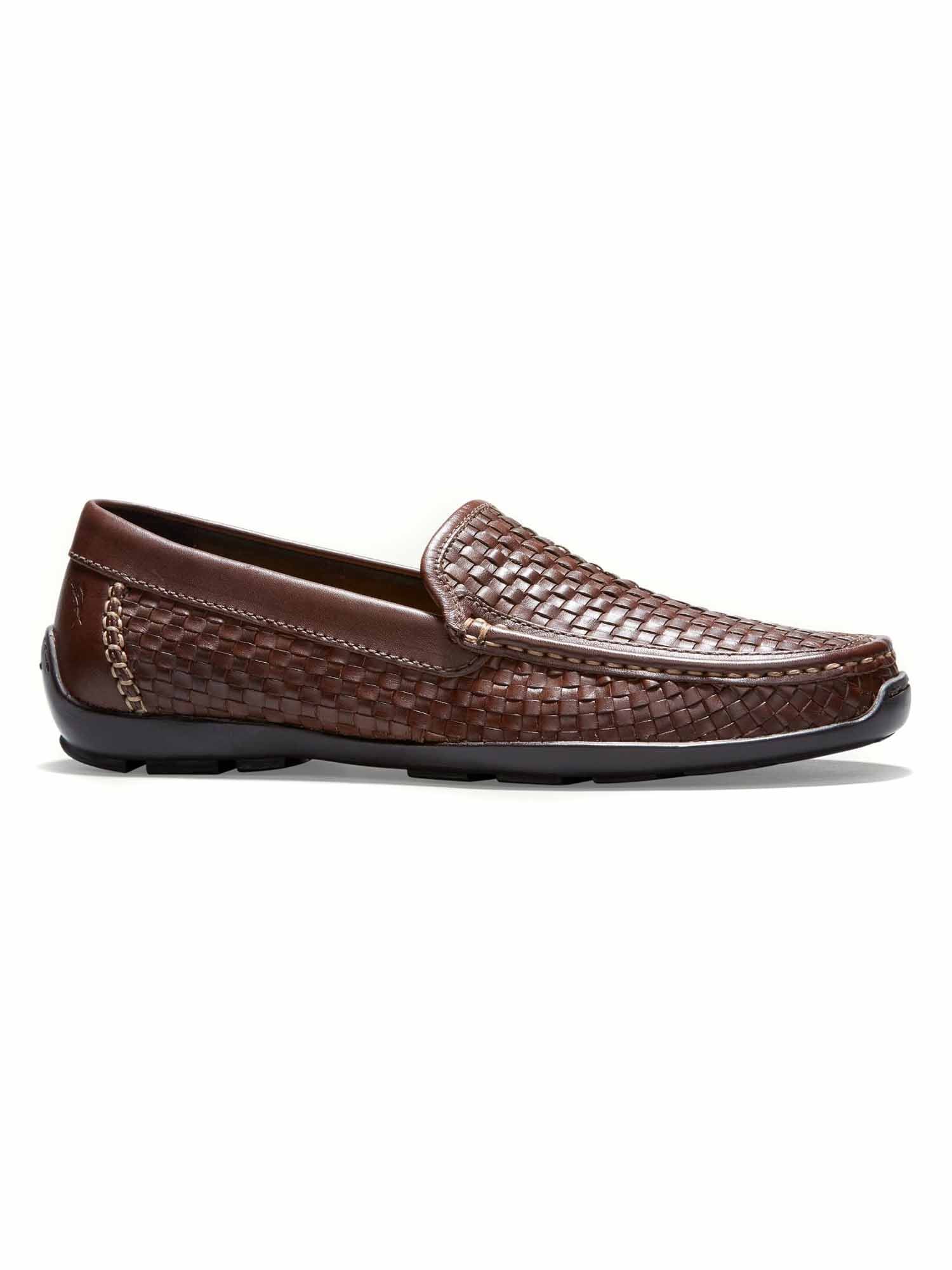 orson woven leather venetian drivers