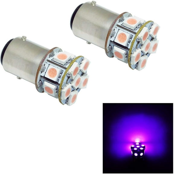 PA LED 2PCS 13SMD 1157 BAY15D Purple Auto Bulb 12V for Turn Signal Side Marker Stop Backup Tail Light 1016 1034 2057 2357 7528 1157A BAY15D 1157LL 1157NA 2057A 2057NA 2357A 2357LL 2357NA 2397 P21/5W