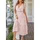 thumbnail image 2 of Vestido PRETTYGARDEN de Verano Floral Bohemio Cruzado con Escote en V XL, 2 of 6