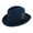 Navy, variant on Company Wool Felt Homburg Godfather Hat with Feather (Men)