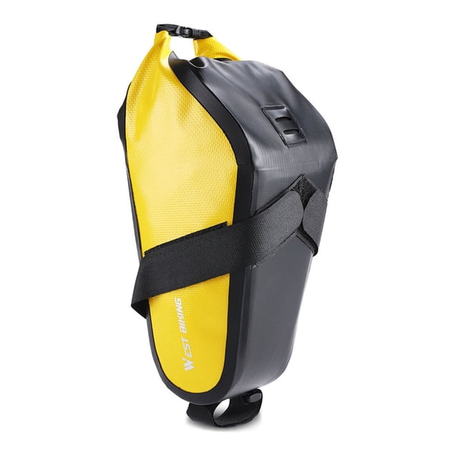 Bolsa para sillín de bicicleta, 2,3 l, bolsa trasera para bicicleta de carretera, cierre enrollable para bicicleta plegable