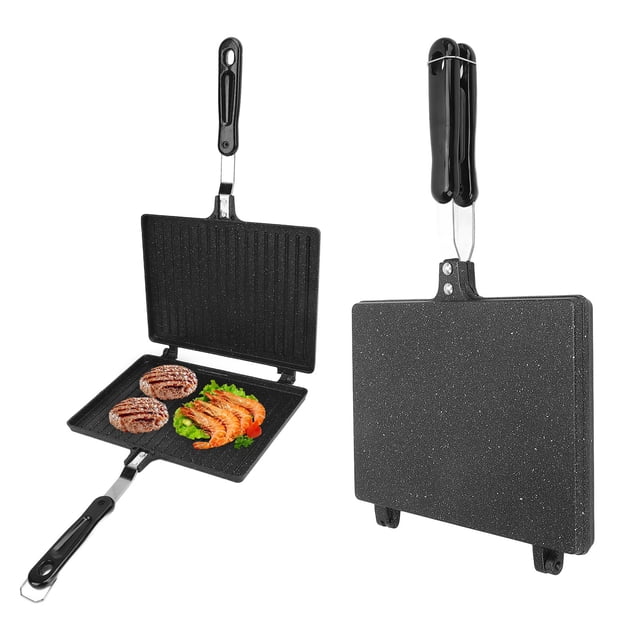 Hand Toaster Grill, Wide Application Non Stick Stovetop Grilled Maker Detachable for Home Kitchen