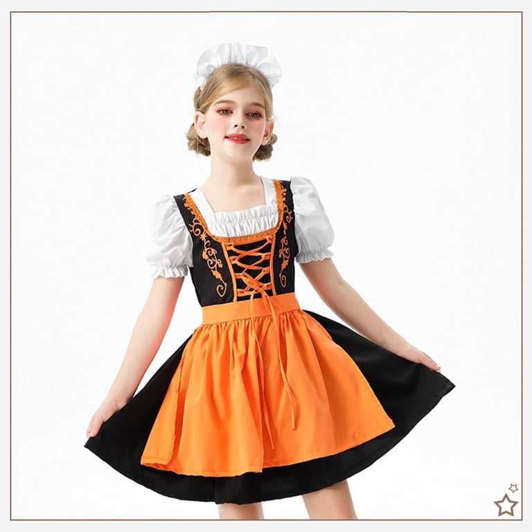 orange maid dress Maid Dress Anime French Maid Outfit Dress with Apron Accessories