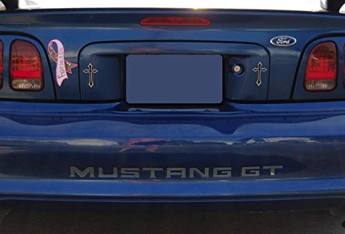BDTrims Bumper Plastic Letters Inserts fits 1994-1998 Mustang GT Models Chrome