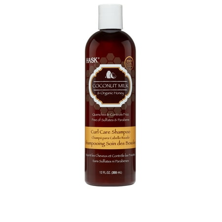 - HASK Coconut Milk & Organic Honey Curl Care Shampoo, 12oz.