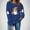 #322-Blue, variant on Craaazy Halloween Shirts for Women Long Sleeve Witch Graphic Tees Vintage Festival Tops Halloween prints Sweatshirts Long Sleeve Crewneck Pullover Gifts