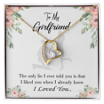 thumbnail image 4 of To My Girlfriend I Knew I loved You Forever Necklace w Message Card, 4 of 20