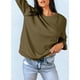 thumbnail image 3 of Sudadera Dokotoo para mujer, casual, talla grande, manga larga, verde, 3 of 5