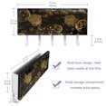 thumbnail image 3 of PhooArto Key Holder for Wall Decorative with 5 Key Hooks, Art Steampunk Style Pattern Holders Wall Mount Organizer with Mail Key Rack, Self Adhesive, 3 of 7
