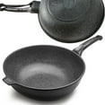 thumbnail image 2 of JOYCOOK Wok Pan 14 inch (34cm) Cast Aluminum Durastone Marble Non-Stick, 2 of 2