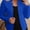Navy Blue, variant on MORTTIC Plus Size Women's Open Front Long Sleeve Blazer, Casual Solid Color Office Suit Jacket, S-5XL