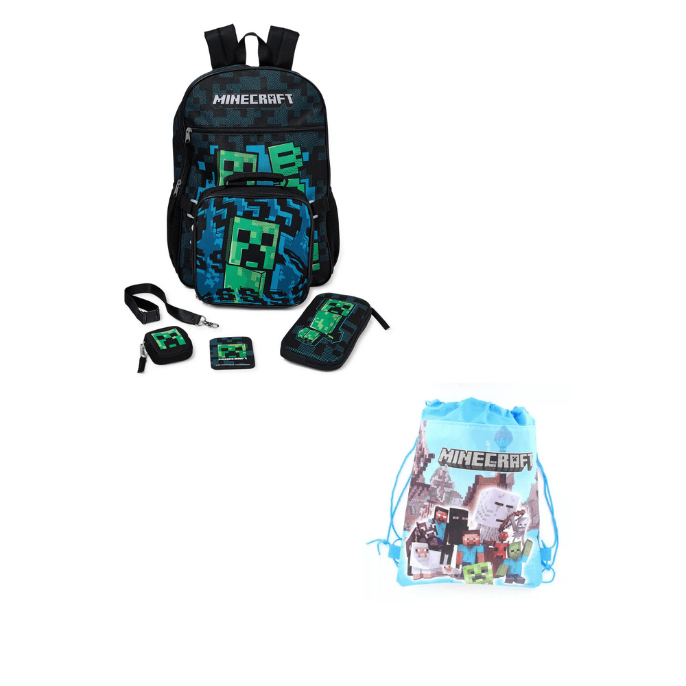Minecraft Minecraft Backpack 6 Piece