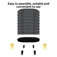 thumbnail image 3 of Arigeas 23.6"x23.6"x27.5" Self-Watering Rolling Raised Garden Bed Planter with Water Reservoir & Wheels, 3 of 7