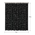 thumbnail image 5 of Math Equations Calculus Symbols Black Pattern Shower Curtain 72"x84" ,Bathroom Decorative Shower Curtains Set with 12 Hooks,Modern Waterproof Washable Shower Curtain, 5 of 6