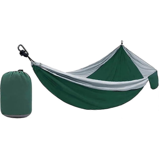 Hammock Travel Hammock Camping Hammock Single Hammock Durable Nylon Hammock Portable Outdoor Hammock (color : Green Gray)