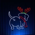 thumbnail image 3 of Handmadetneonsign Merry Christmas Dachshund Dog Neon Sign, Dachshund Dog Wall Art Decor, Christmas Wall Decor, 3 of 5