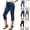 Dark Blue(Fashion), variant on ZHYou Straight Leg Capris Jeans for Women High Waisted Trendy Pull On Elastic Waist Slim Fit Stretchy Womens Denim Capri Pants Dark Blue L