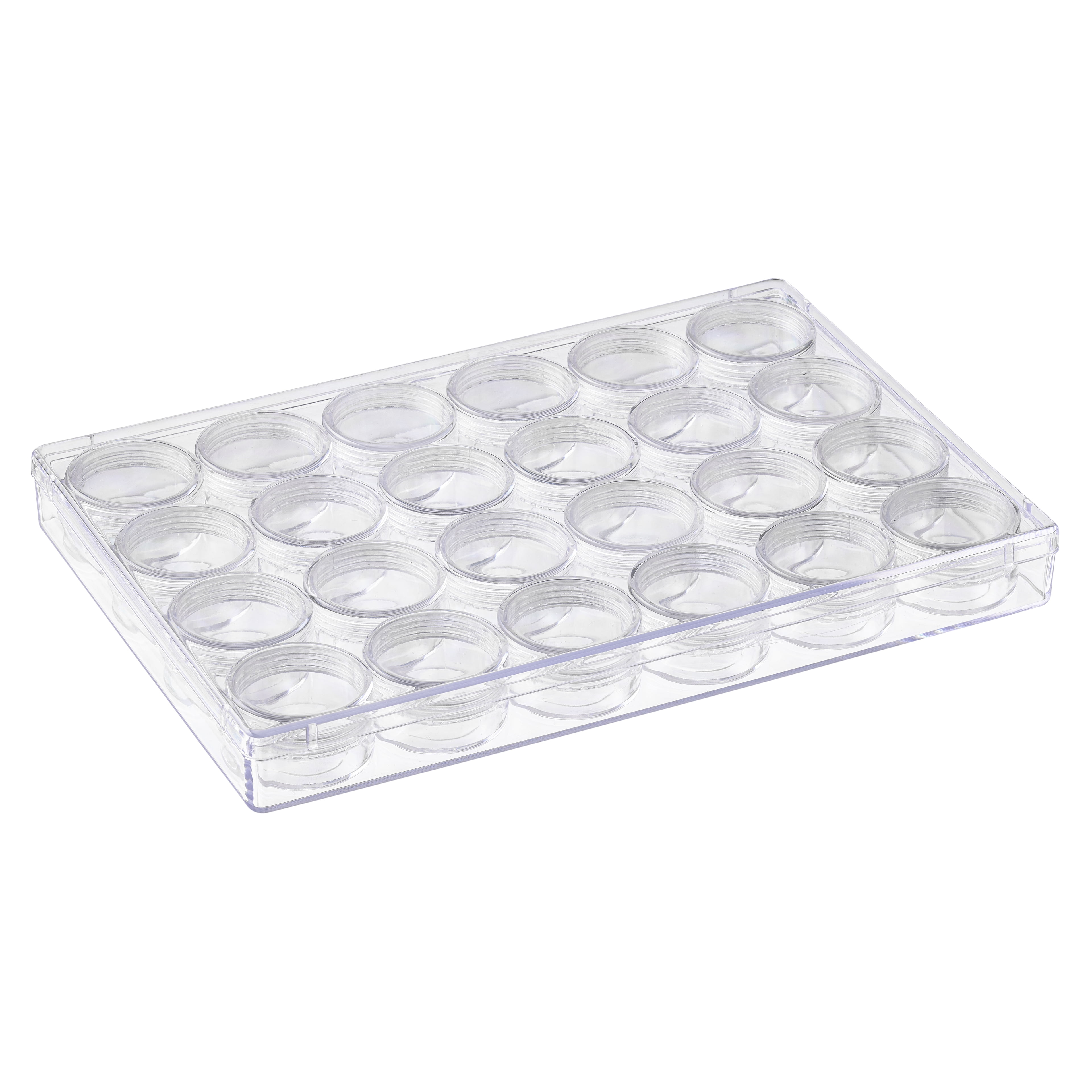 6 Pack: 9.5" Bead Storage Case with Jars by Bead Landing