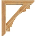 thumbnail image 3 of Ekena Millwork 6"W x 44"D x 48"H Merced Slat Rough Sawn Bracket, Western Red Cedar, 3 of 4