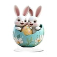 thumbnail image 1 of CenterPC Table Decorations Easter 2D Festive Visual Tabletop Ornament 20Cm for Living Room Bedroom, 1 of 9