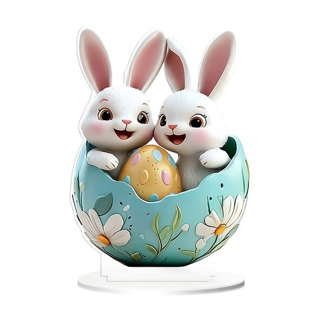 CenterPC Table Decorations Easter 2D Festive Visual Tabletop Ornament 20Cm for Living Room Bedroom