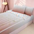 thumbnail image 2 of Homewish Pink White Zipper Queen Comforter Set with Fitted Sheet and 2 Pillowcases, Abstract Gradient Ombre Zipper Bedding Set, 2 of 7