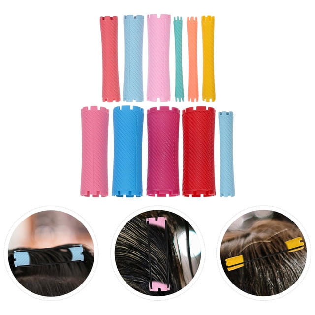 100 Pcs Rouleaux de Cheveux Réutilisables Outil pour Cheveux Bouclés Tige de Permanente Fournitures de Salon pour Cheveux