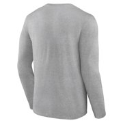 Men's Gray Atlanta Braves Team Lockup Long Sleeve T-Shirt