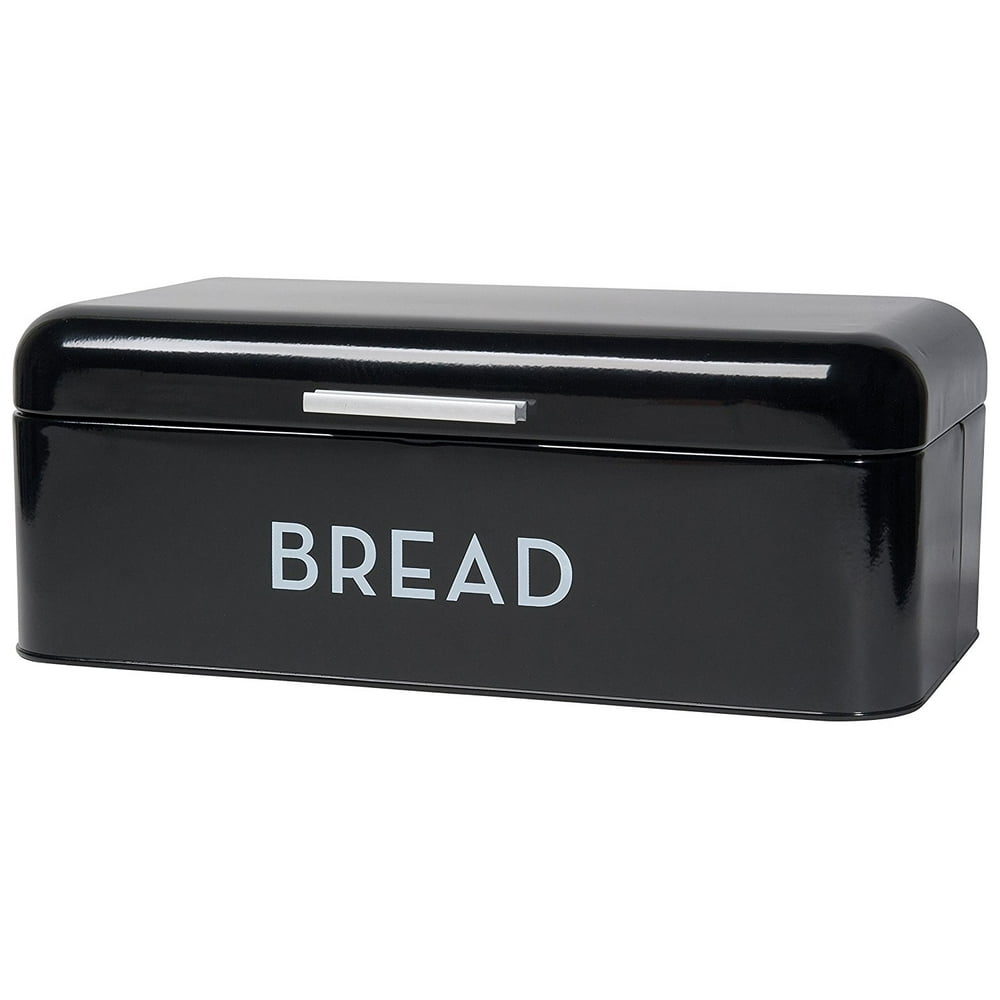 Bread Bin, Black, Now Designs bread bin measures 16 inches long, 9