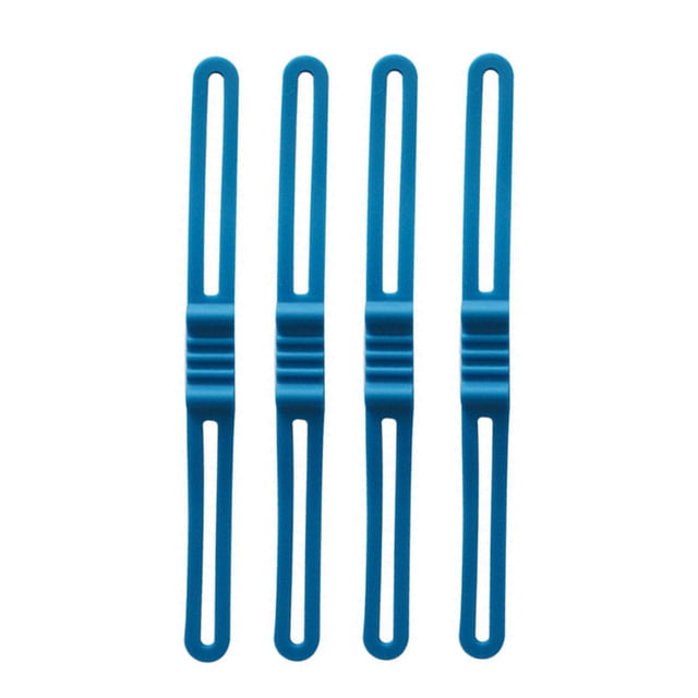 Paquete de 4 bandas para bicicleta Toystoory linterna de silicona Ciclismo Azul