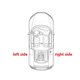 thumbnail image 4 of Panel de interruptores de la ventana del lado izquierdo de la puerta trasera del coche con cenicero para Land Cruiser Prado 120 Lc120 2003-2009, 4 of 5