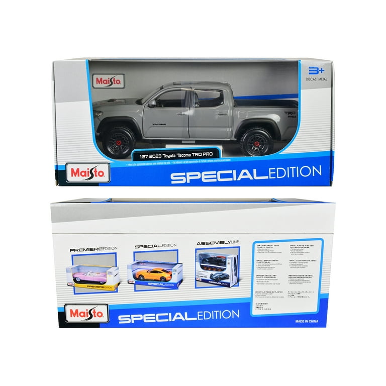 Maisto 2023 Toyota Tacoma TRD PRO Gray Pickup Truck with Sunroof