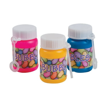 Mini Jelly Bean Bubble Bottles (1Oz) - Toys - 24 Pieces