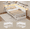 White, variant on Queen Corner Bed Frame with Storage Drawers, LED Lights and Charging Station, Modern Queen Size Bed Frame Metal Platform with Linen Upholstered Guardrail, Dorm Bedroom Daybed for Teen Adult, Black