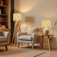 thumbnail image 6 of Lampshades 2 Pack Sun Moon Celestial Floral Gold Black Beige Boho Astrology 13"x13"x10" Light Shade for Table Lamps Floor Lamp Shades Lampshade Replacement Easy Assembly, 6 of 8