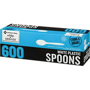 M.M Heavyweight  White Plastic Spoons (600 ct.)