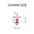 thumbnail image 3 of Survivor Red Ribbon Heart Necklaces, 3 of 4